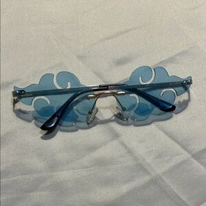 Stylish Blue Swirl Sunglasses